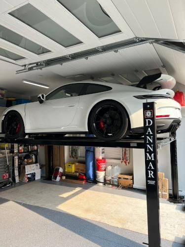 Just 8'' High-Lift allows parking two cars in one parking stall